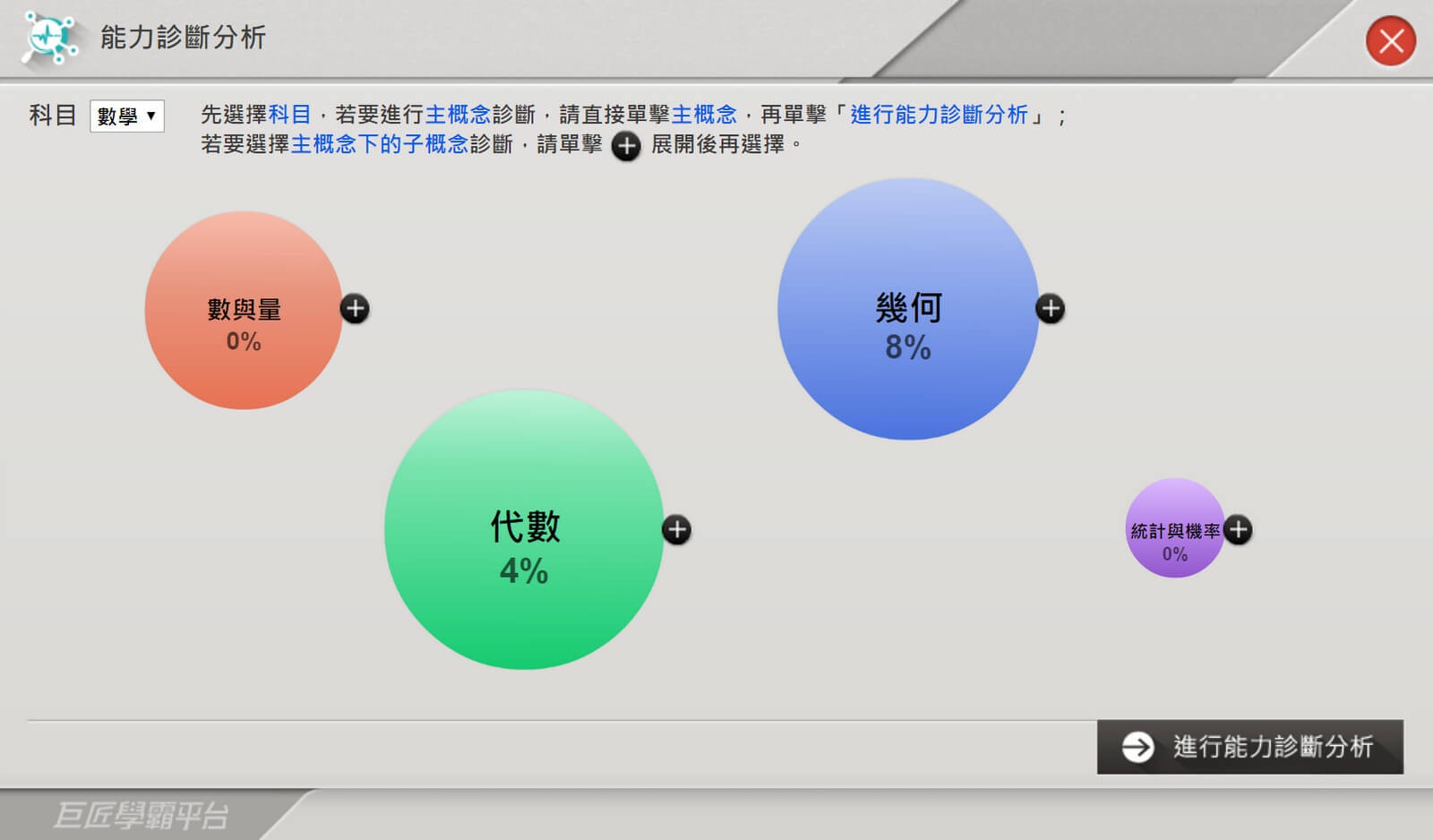 巨匠學霸平台基礎能力檢視