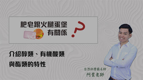 肥皂跟火腿蛋堡有關係 | 醇類&有機酸類&酯類